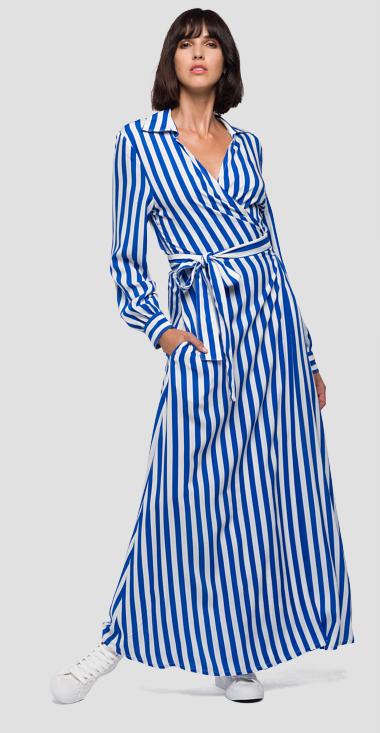 Hinder Wat dan ook ondersteboven Replay Stripe Dress - Woods Designer Clothing